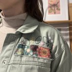 Vyšívaná bunda #087 – džínová - třetí obrázek z galerie